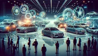 Футуристическая выставка автомобилей