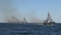 Эскадра эсминцев в строю
