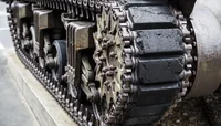 Гусеница танка крупным планом