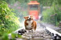 Собака (корги)